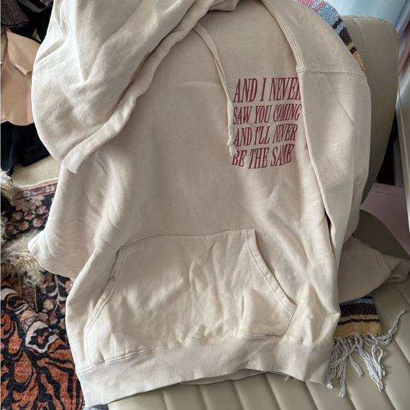 Taylor Swift Tops - Taylor Swift Beige tour merch Hoodie